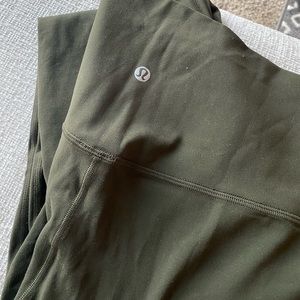 Lulu lemon align olive leggings size 10